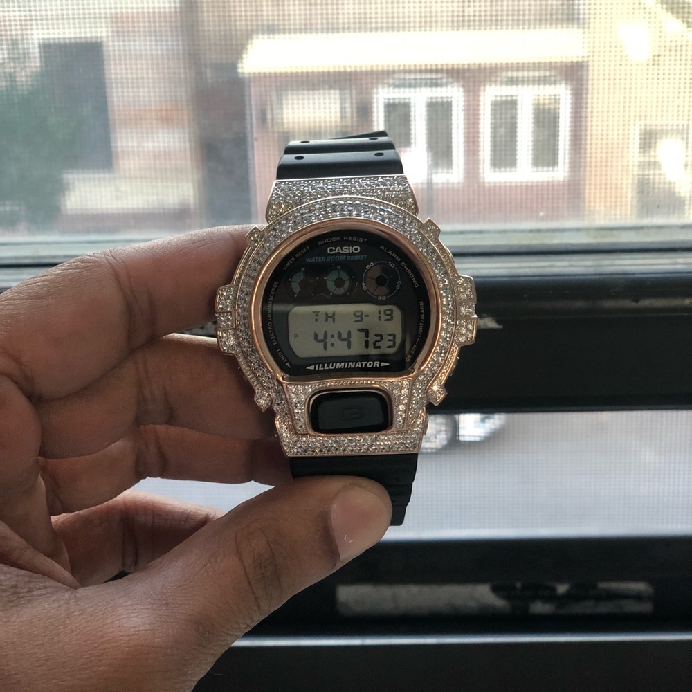 CASIO brand new cubic zirconia all around watch.